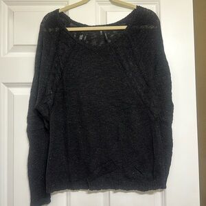 Maurice’s black medium sweater with shimmer inlay
